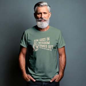 Apparel: Gin Goes In, Wisdom Comes Out Tee Shirt