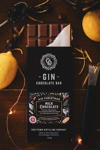 Premium Gin Christmas Dark Chocolate - 100g