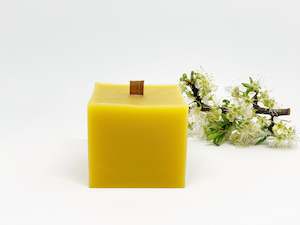Bee: Pure Beeswax Candle - Large Square Block