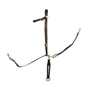 Syd Hill Stockman Breastplate with Rings & Headcheck