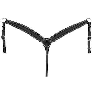 Royal King Barbed Wire Tooled Tapered Breastcollar