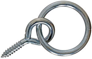 Blue Tag Screw Eye With Ring Attached - 5 Pack
