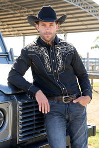 Wrangler Men's Carlos Embroidered Shirt