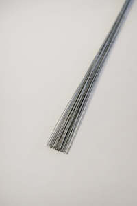 Silver Enameled Florist Wire - 18" (unit 1)