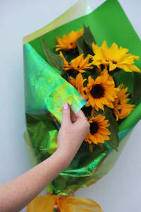 Floral Accessories: Iridescent Coloured Crepe Cellophane (unit 1)