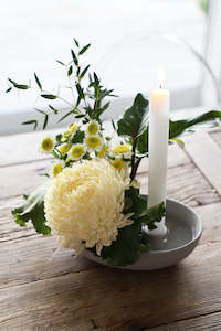 Laurel Porcelain Candle Holder (Unit 4 + 36)