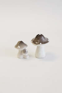 Finishing Touches: Ceramic Amanita Mushroom Pair (Unit 3 + 24)