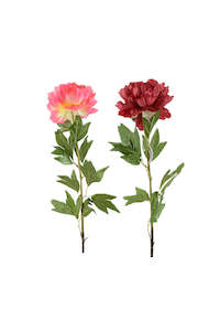 Artificial Flowers Foliage: Silk Large Open Peony - Box 36