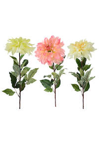 Artificial Flowers Foliage: Silk Dahlia Large - Box 12