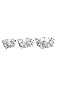 Baskets Boxes: Rectangle Wire Basket (unit 3 +12)