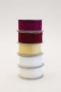 Ribbons Cords Strings: Organza w Metallic Woven Edge (unit 1)