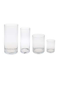 Planters: Glass Cylinder Vases (units 6 + 12)