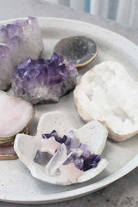 Concrete Look: Concrete Look Lotus Dish (unit 5)