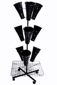 All Accessories: Round Rotate Flower Stand - 9 Vases (unit 1)