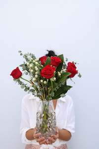 This Look: Glass Cut Geometric Vase (unit 4+ 12)