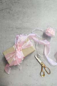 This Look Mothers Day: Organza Ribbon with Pearls 10m (unit 1)