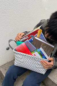 Herringbone Baskets Grey & White (unit 4 + 20)