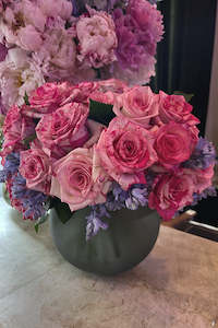 Mothers Day: Glass Frosted Fishbowl Vase (unit 4 + 16)