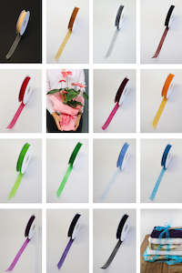 3 00 6 00: Chiffon Woven Edge Ribbon 15mm (unit 1)