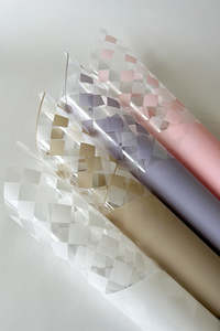 Floral Wraps: Half Checkered Cellophane Sheet pk20 (unit 1)