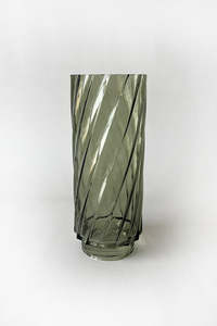 Planters: Olive Glass Vase (Unit 3 + 9)