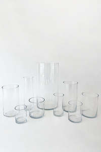 Glass Cylinder Vases (units 3 + 9 + 12)