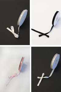 10mm Satin Woven Edge Ribbon (unit 1)