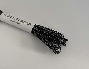Flash Laces: Flash Laces - Black Chrome