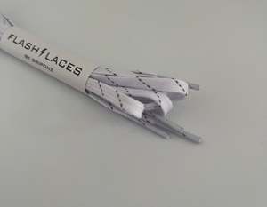 Flash Laces: Flash Laces - White Reflective