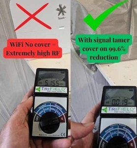 Testing Equipment: Universal WiFi Router Signal Tamer - Effectively Reduces Radiation and EMF Emissions - WiFi Cover