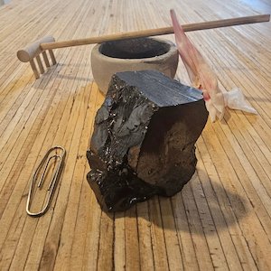 The Ultimate Shungite: Rare One-Piece Nugget - Mount Vancouver (New Zealand)