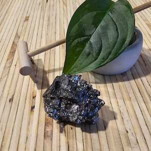 The Ultimate Shungite: Rare One-Piece Nugget - Mount Gangapurna (Nepal)