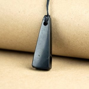 Shungite Healing And Protection Shungite Nz: Shungite Crystal Trapezium Pendant - For him or her