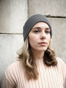 EMF Blocking Warm Wool Beanie by SCRT - Grey