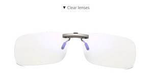 Accessories: CLIP-ON YELLOW Lens Blue Light Blocking Computer Glasses.