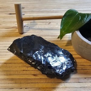 Shungite Crystal: Rare One-Piece Nugget - La Perouse (NZ)