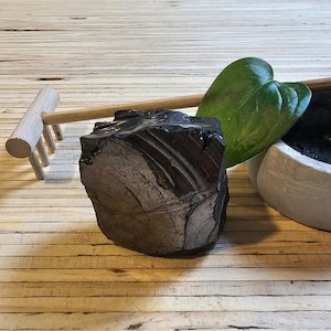 Shungite Crystal: Rare One-Piece Nugget - Mount Olympus (Greece)