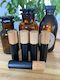 10ml Matte Black Roller Bottle with Bamboo Lid