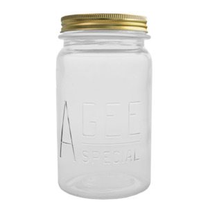 Food Preparation: Agee 1 Litre Wide mouth Preserving Jar - Single