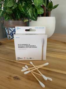 Bathroom Cabinet: Humble Natural Cotton Swabs - White