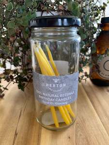Candles And Decor: Beeswax Birthday Candles - 10 Pack