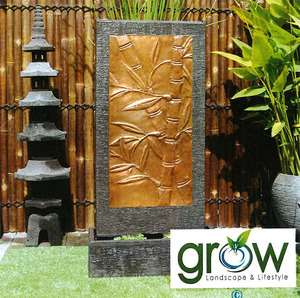Products: Bamboo Copper Wall Fountain – Grow Landscape & Lifestyle