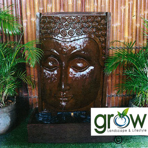 Products: Modern Buddha Face Fountain – Grow Landscape & Lifestyle