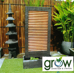 Products: Zig Zag Copper Wall Fountain – Grow Landscape & Lifestyle