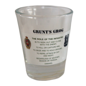 Merch: Grunts Grog Shot Glasses
