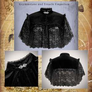 Ball Outfit: Damara Velvet and Lace Cape