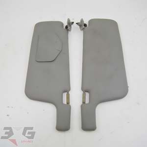 Interior: Nissan S13 180SX Interior LH & RH Sun Visors Blocker Shade 200SX 94-96