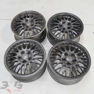 Wheels Tyres: OEM Nissan C35 Laurel C34 Stagea Forged Alloy Wheel Set 16x7 +40 Offset 5x114.3 PCD Stud Pattern