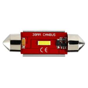 LED Festoon Bulbs White 39mm CANbus
