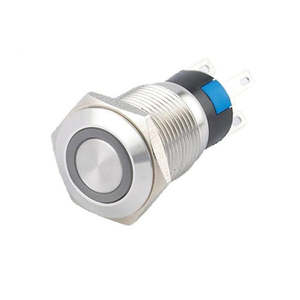 Lights Switch: Ring Illuminated LED Switch 16mm Amber